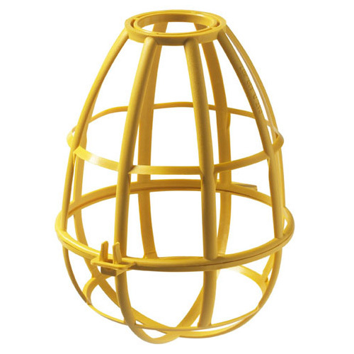 16100 Heavy Duty Safety Cage, For Use With Deluxe Cord Light, Incandescent/CFL/LED Lamp, Plastic, Yellow