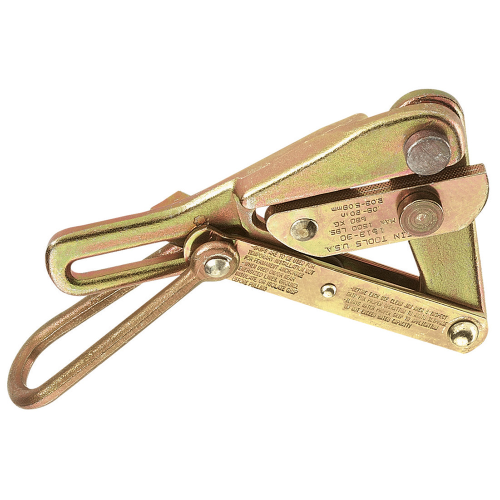1613-30 Grip Cable Pulling Grip, 0.08 to 0.2 in Dia Cable, 1500 lb Load, Steel