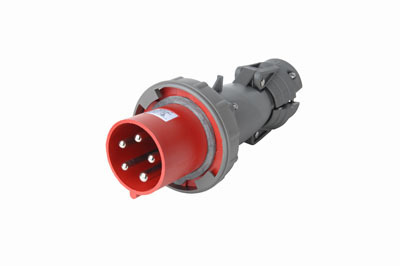 PS4100P9W Pin & Sleeve Watertight 100A 3ø 250V Plug