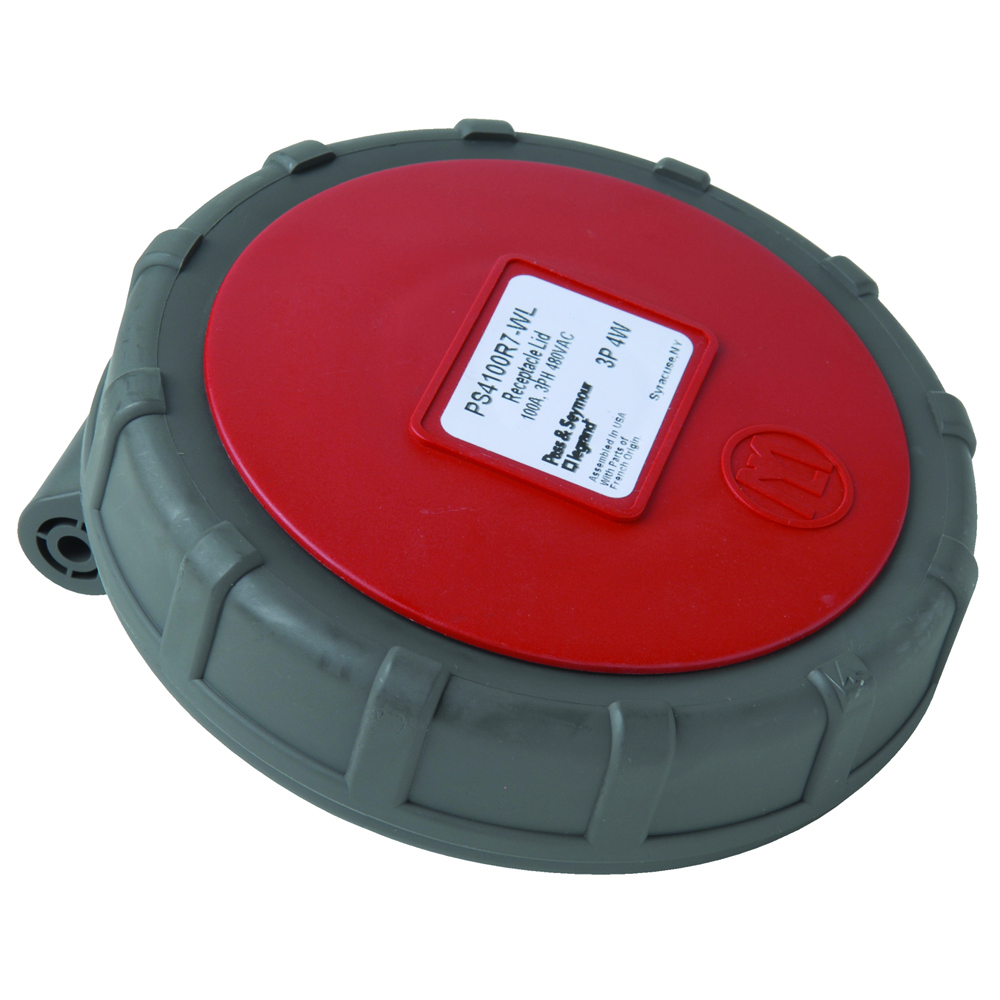 PS4100R7W Pin & Sleeve Watertight 100A 3ø 480V Receptacle