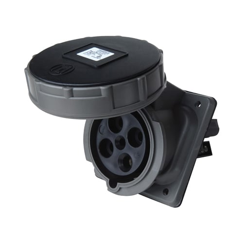PS430R5W Pin & Sleeve Watertight 30A 3ø 600V Receptacle