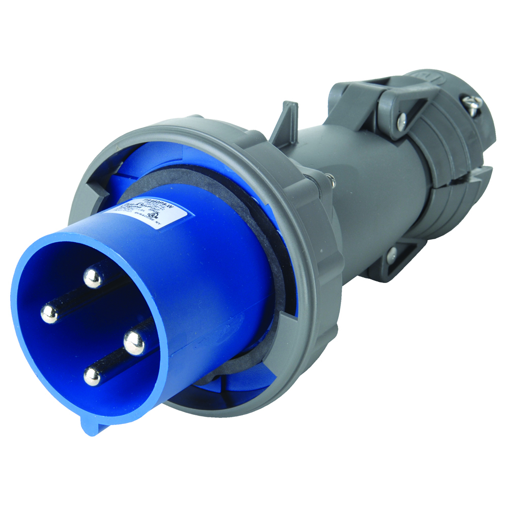 PS460P9W Pin & Sleeve Watertight 60A 3ø 250V Plug