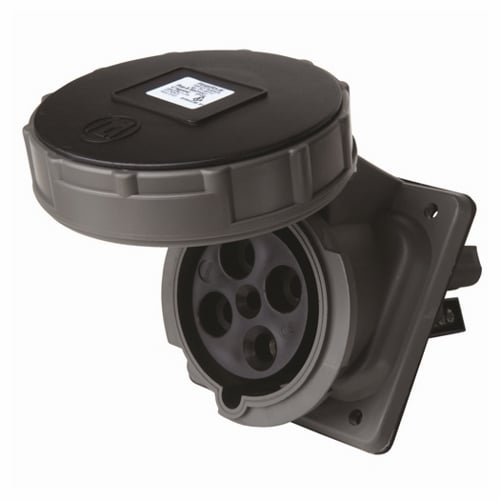 PS460R5W Pin & Sleeve Watertight 60A 3ø 600V Receptacle