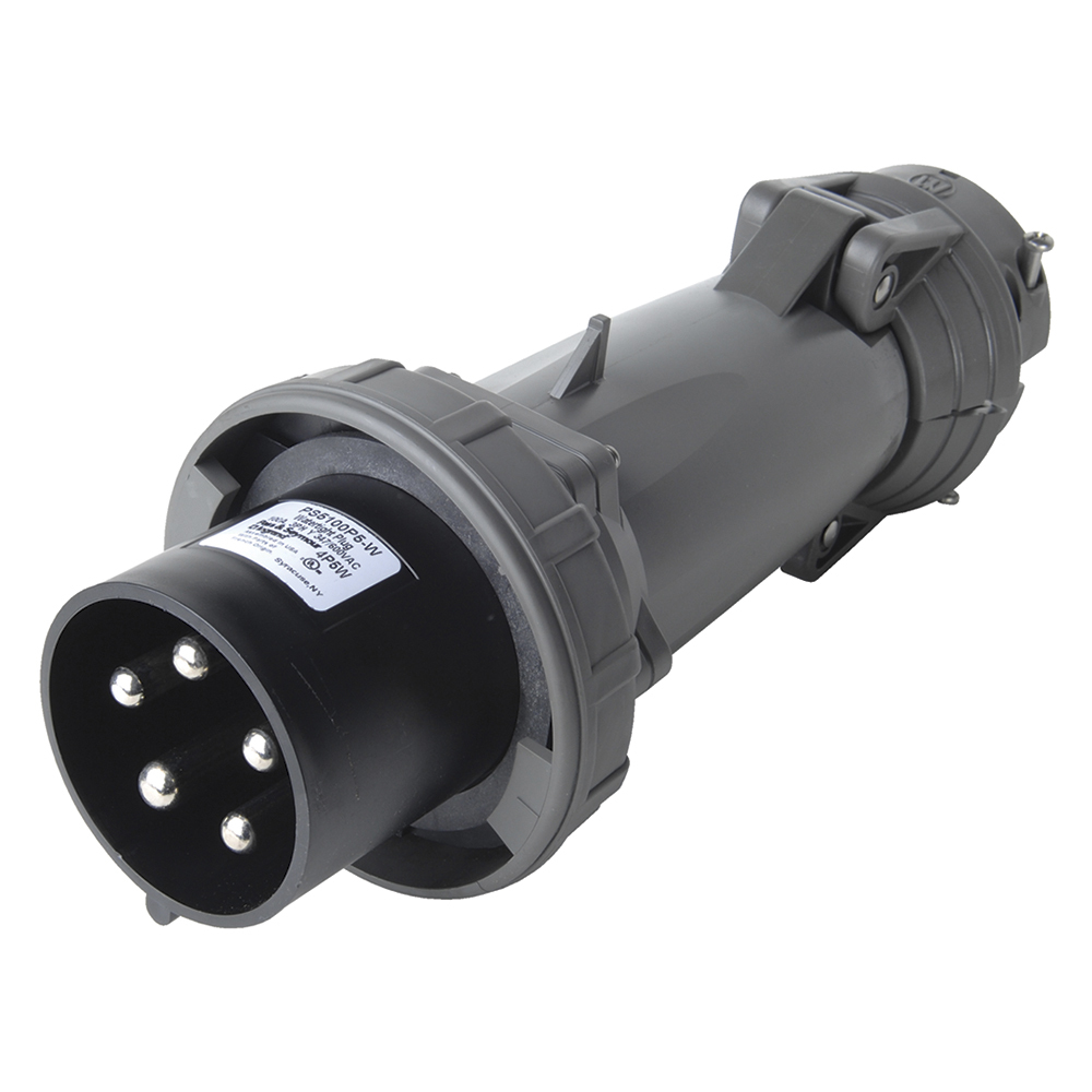 PS5100P5W Pin & Sleeve Watertight 100A 3øY 347V/600V Plug