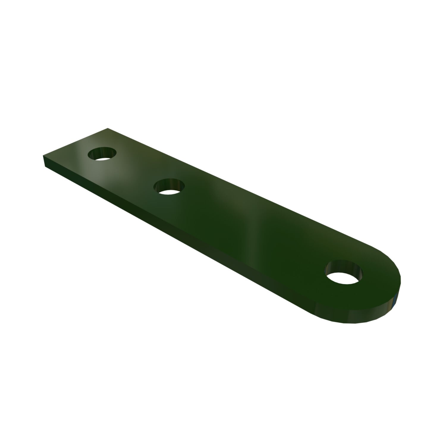 PS-617-GR Swivel Plate, 3 Holes, 7-1/8 in L x 1-5/8 in W x 1/4 in THK, Steel