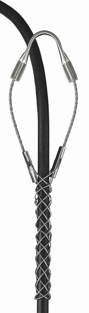 02416013 Light Duty Closed Mesh Single Eye Single Weave Service Drop Support Grip, 205 lb Breaking Strength, 0.94 to 1.06 in Cable, Stainless Steel