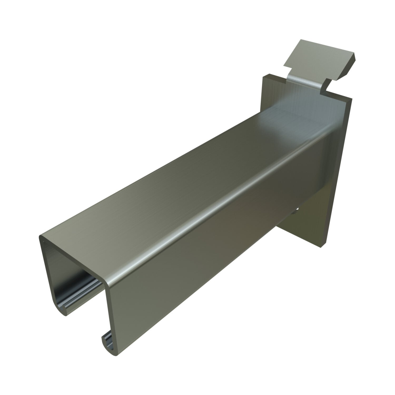 PS-808-T1-18-EG PS 808 T1 Interlocking Slot Up Channel Bracket, 18 in L x 2 in W x 1/4 in THK, Steel