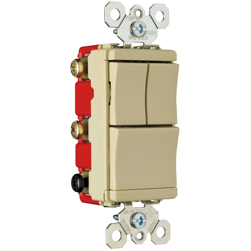 PS811120I  Decorator Combination Switch, Ivory