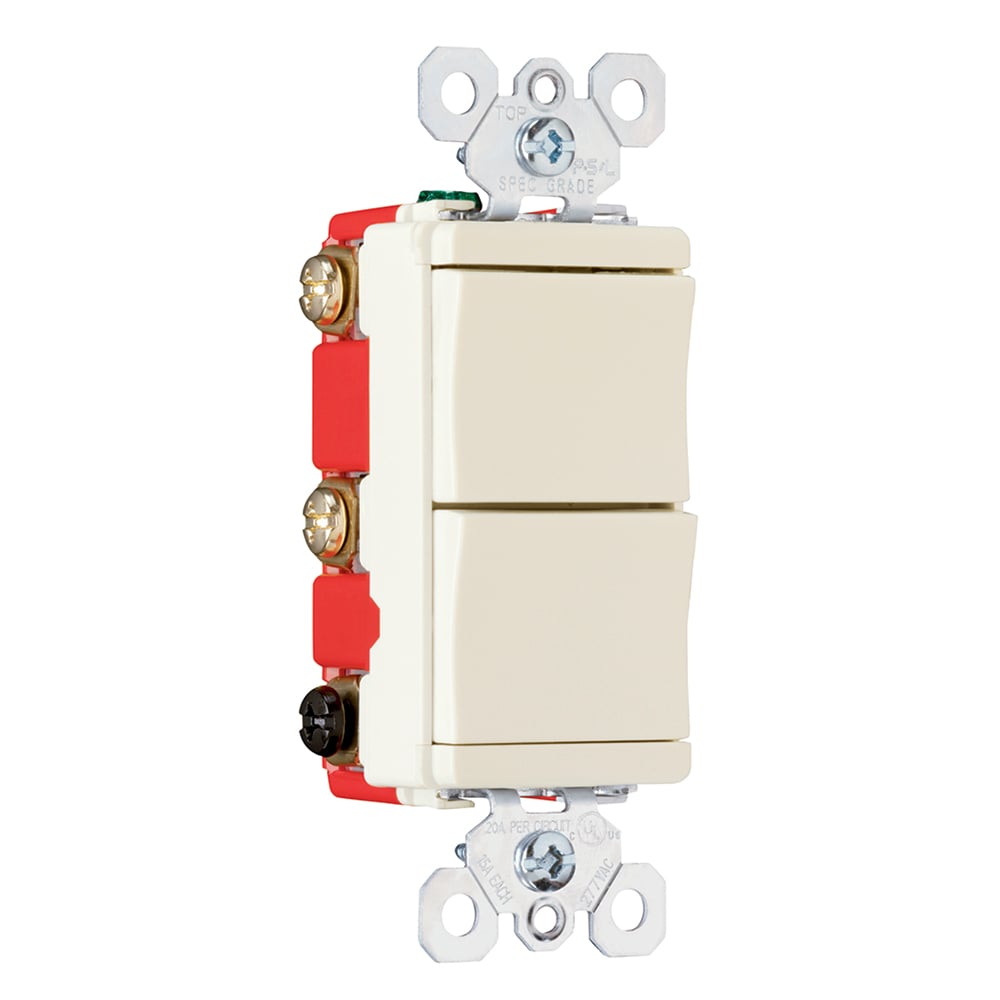 PS81120LA  Decorator Combination Switch, Light Almond