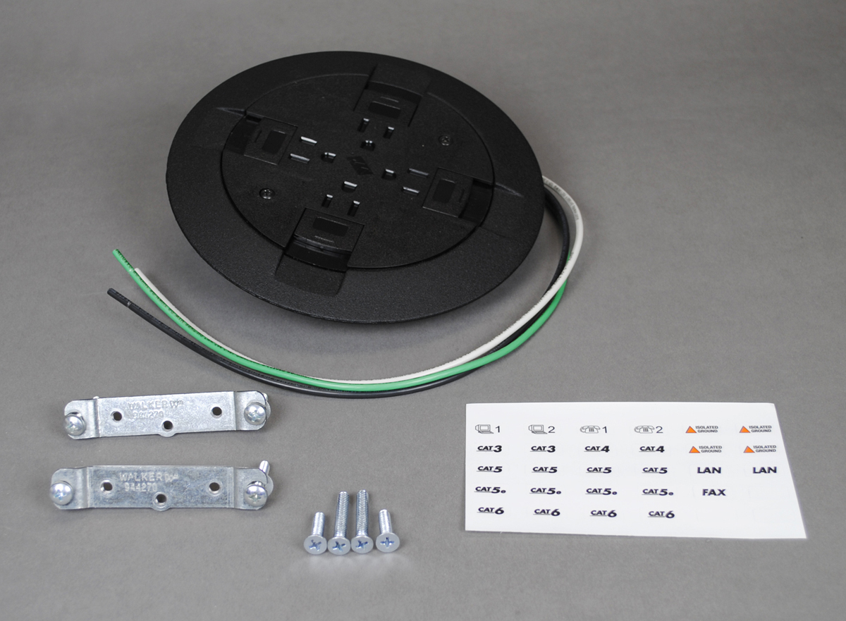 Quad Type; Die-Cast Aluminum Material; 7 Inch Dia Size; Black Color; UL (Canada and Us) Approval; Flush Service Type; 15 Ampere Quad Receptacle Device Type; PSRC9 Model