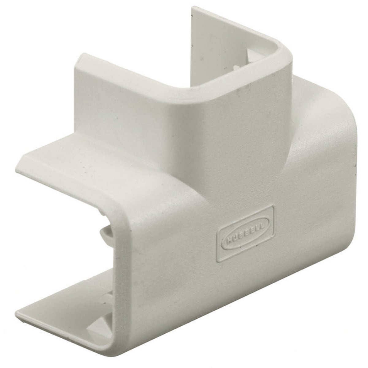 PT1TC Extruded Non-Metallic Standard Tee Cover, 3.1 in L x 3 in W x 0.8 in H, PVC, Office White