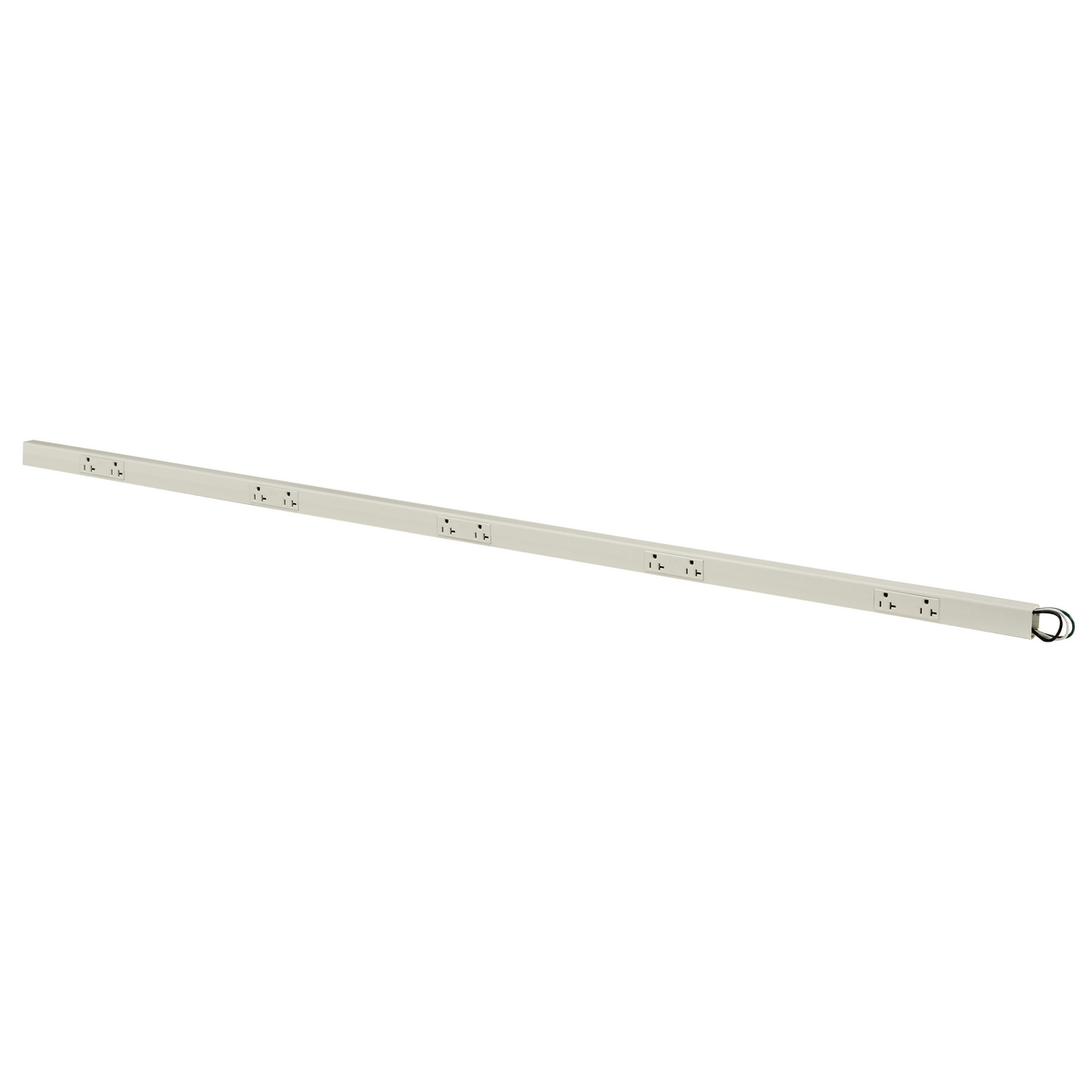 PT206212 PT2 1-Phase 2-Circuit Fully Insulated Pre-Wired Permanently Installed Standard Non-Metallic Raceway, 6 ft L x 1-1/2 in W x 1-1/2 in H, Non-Metallic