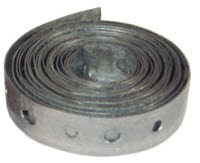 PT22 Plumbers Tape, 10 ft L x 3/4 in W x 22 ga THK, Galvanized