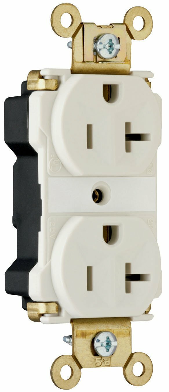 PT5362ARED PlugTail 20 Amp 125V Industrial Extra  Duplex Receptacle, Red