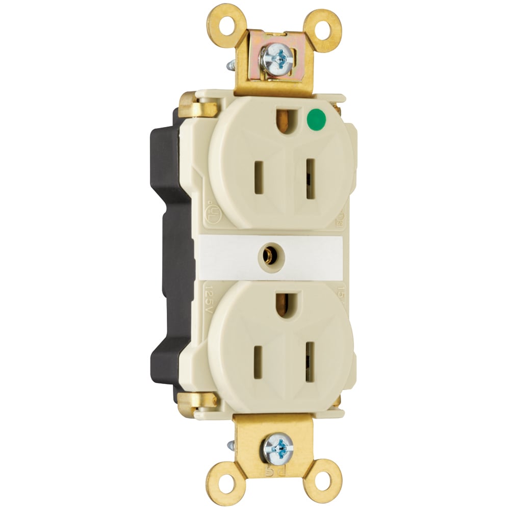 PT8200I PlugTail Extra Heavy Duty Receptacle, 15 Amp, 125V, Ivory