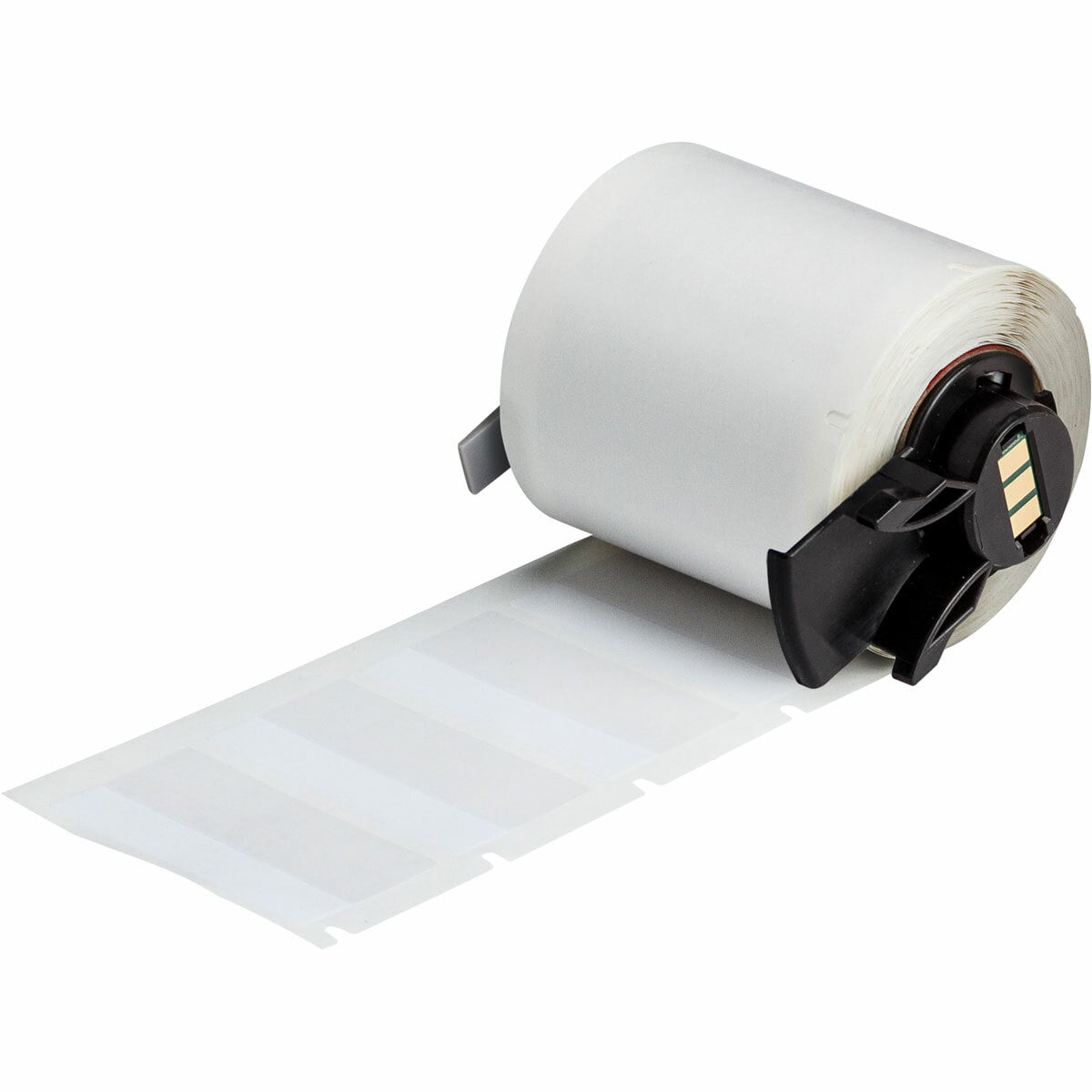 PTL-87-427 BMP71 TLS 2200 Rectangular Self-Laminating Thermal Transfer Label, 1-3/4 in L x 1 in W, Colored Write-On Area Legend, Clear/White, B-427 Vinyl