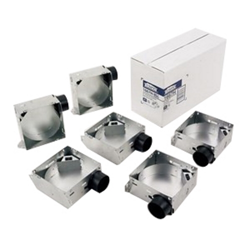 1667H Fan Housing Pack With Damper and Duct Connector, 25 ga, Steel, Domestic