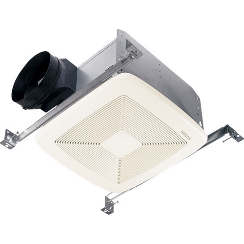 QTXE080 Heat-A-Ventlite Ultra-Quiet Bathroom Ventilation Fan, 80 cfm, 6 in Dia Duct, 23.3 W, 120 V AC, 0.2 A, 0.3 Sones, Domestic