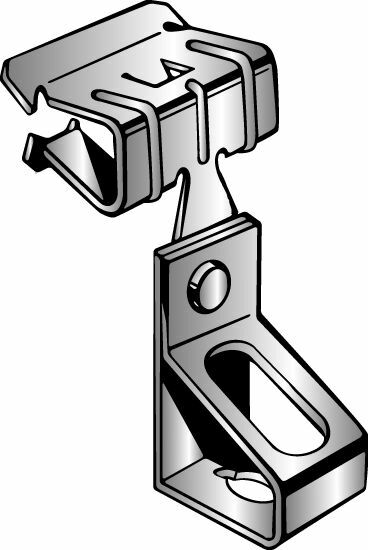 Rod to Beam Assembly, Fits 1/8 to 1/4" Flange and 3/8" Threaded Rod, Spring Steel