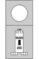 R282E1P6H 200 Amp, Headpost, Metered