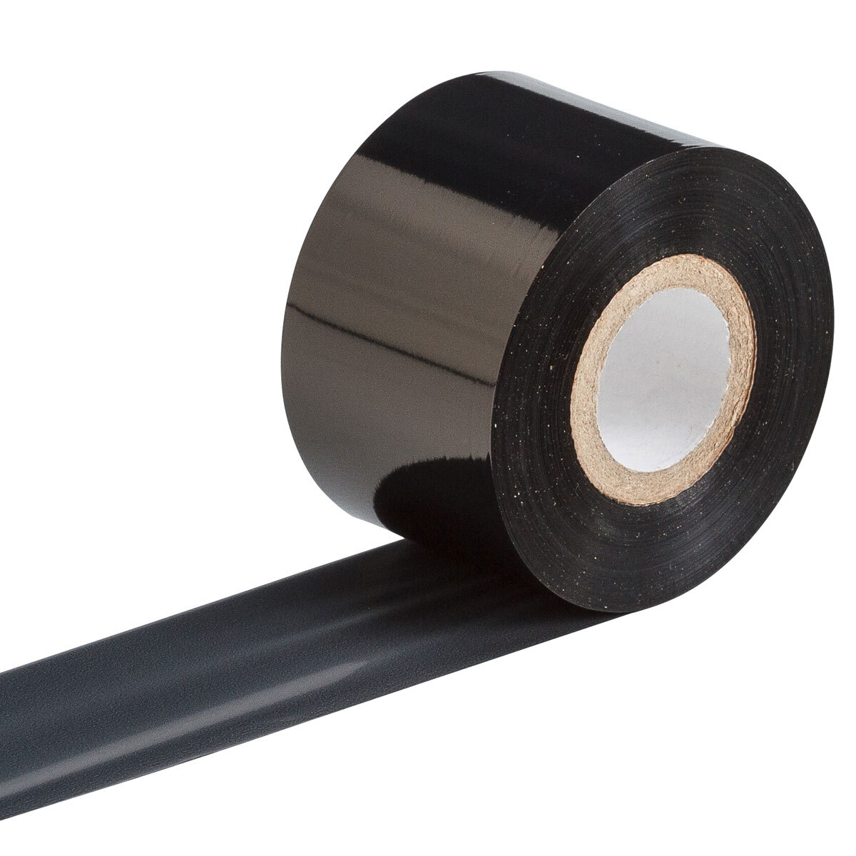 R4306 R4300 1-Color Printer Ribbon, 984 ft L x 1.57 in W, Resin/Wax, Black