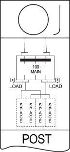 R481C1P6H034 200 Amp, Headpost, Metered, Lever Bypass
