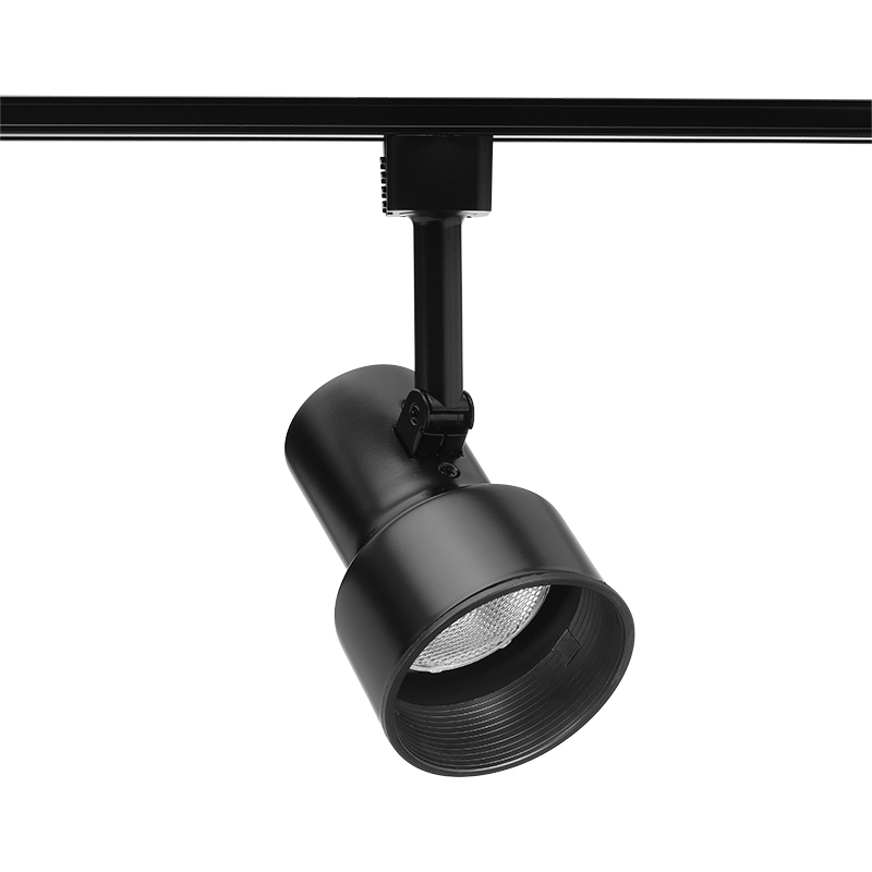 R511 BLB BL Line Voltage Track Head With Baffle, Incandescent Lamp, 120 V AC, Step Cylinder Head