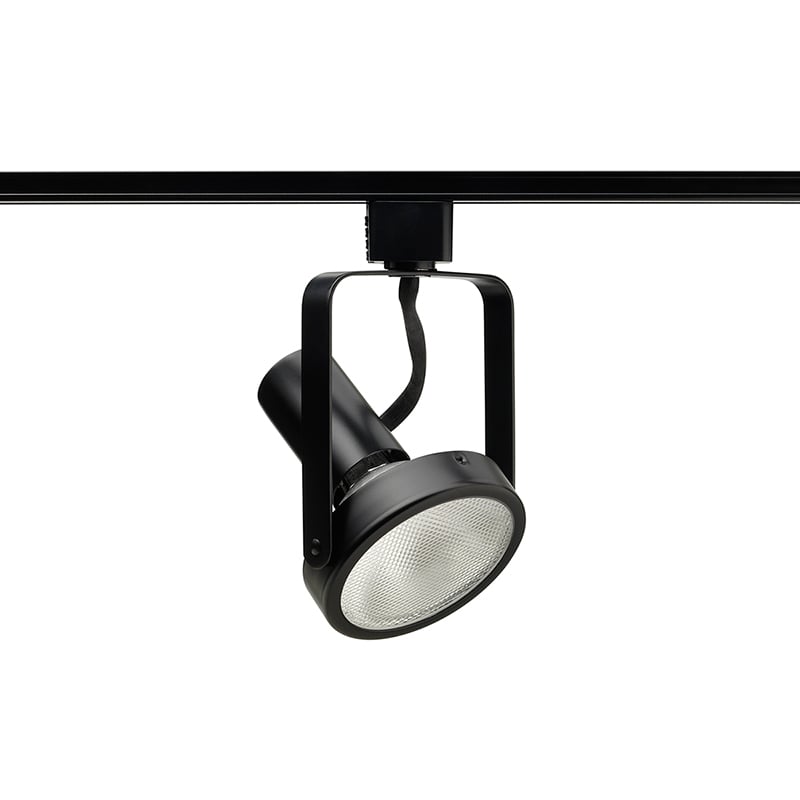 R533 WH Line Voltage Spotlight Track Head, Incandescent Lamp, 120 V AC, Open Back Head, 3-7/8 in Max Extension