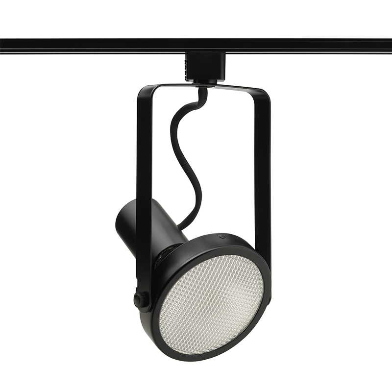 R534 BL Line Voltage Spotlight Track Head, Incandescent Lamp, 120 V AC, Open Back Head, 4-1/2 in Max Extension