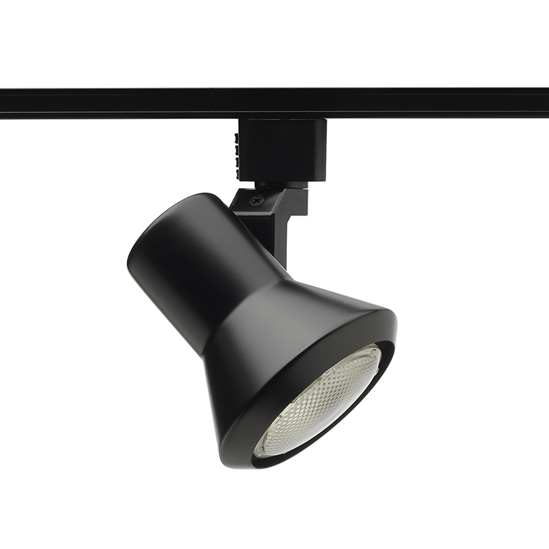 R551 BL Line Voltage Track Head, Incandescent Lamp, 120 V AC, Flared Step Head, 4-3/8 in Maximum Extension