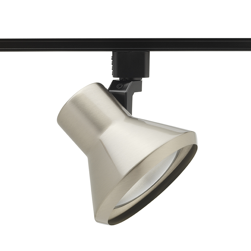 R552 BL Line Voltage Track Head, Incandescent Lamp, 120 V AC, Flared Step Head, 5 in Max Extension