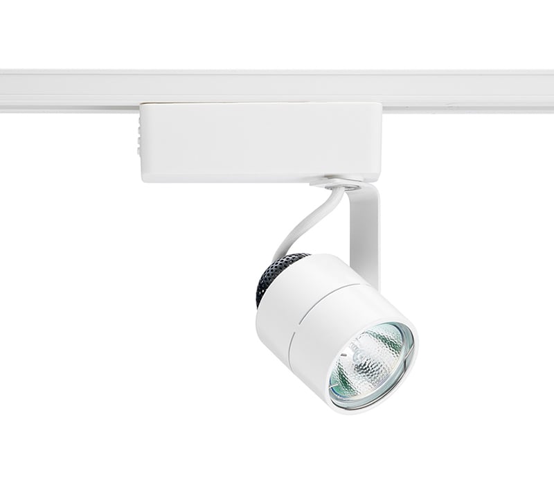 R701 BL Low Voltage Track Head, Incandescent Lamp, 120 VAC, Cylindrical Head, 5-1/2 in Max Extension