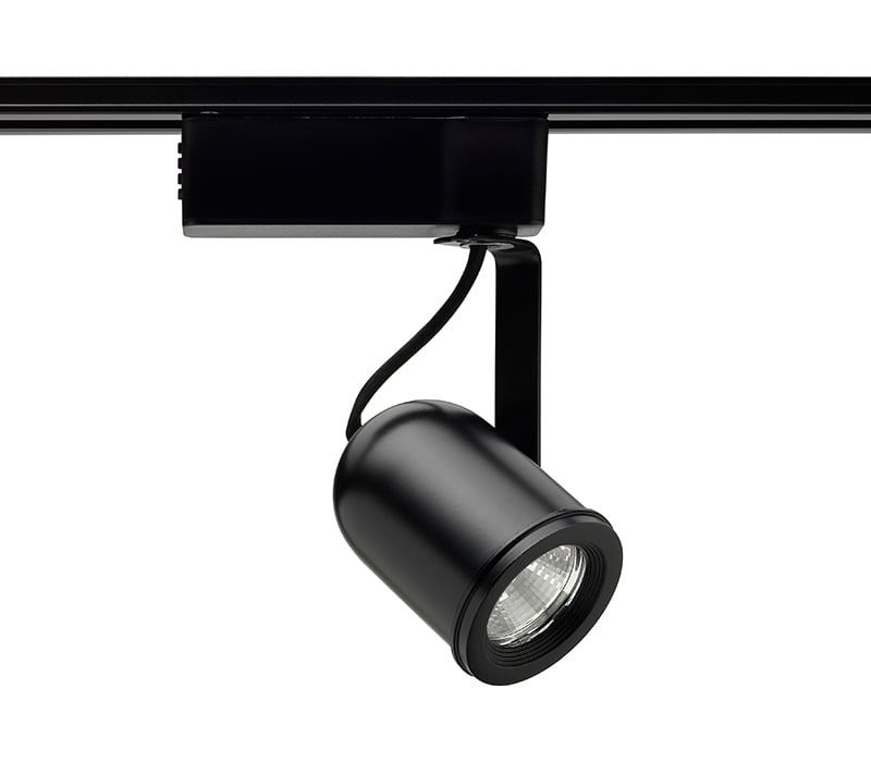 R702 BL Low Voltage Track Head, Incandescent Lamp, 120 VAC, Round Back Head, 5-1/2 in Maximum Extension