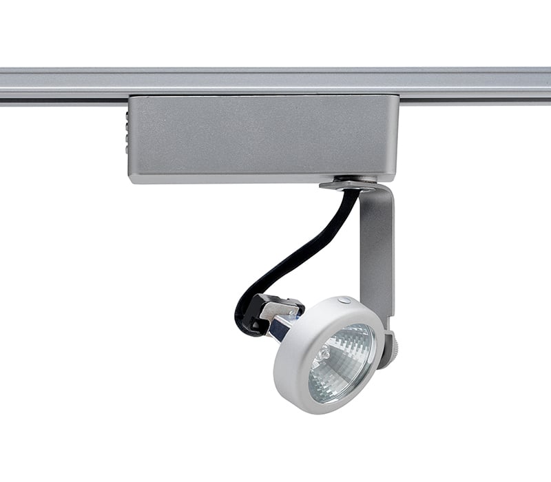R731 BL Low Voltage Spotlight Track Head, Incandescent Lamp, 120 VAC, Gimbal Ring Head, 5-1/4 in Max Extension
