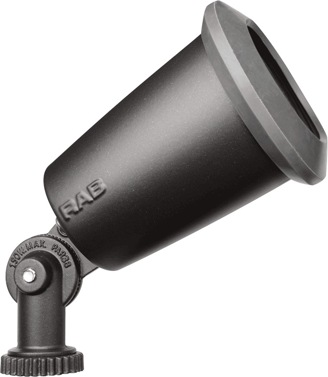 R90MA Landscape Non-Fixture Floodlight,) PAR-38 Lamp, 120 V AC, Bronze Housing