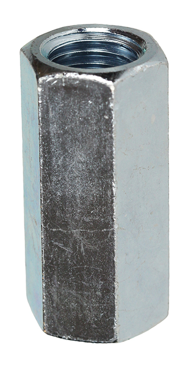 RC3 Rod Coupling, 1/2-13 UNC Thread, Steel, Zinc Plated