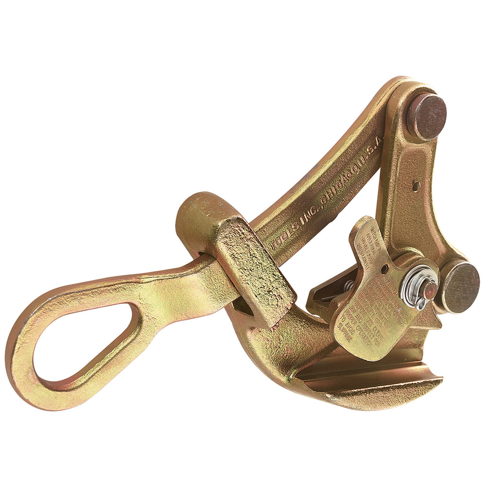 1685-20 Parallel Round-Serpentine Jaw Grip, 7/8 in Pulling, 0.157 to 0.875 in Dia Cable, Steel
