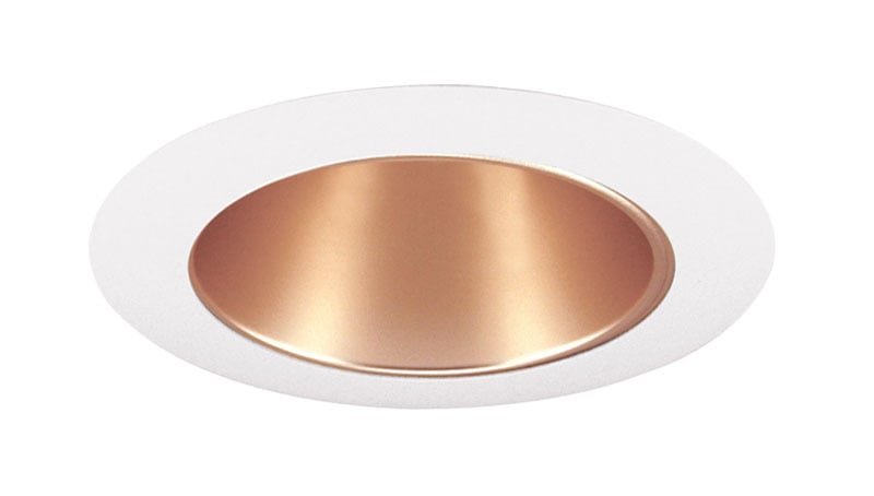 17 WHZWH 17 Series Downlight Line Voltage Cone Trim, 5 in OD, Incandescent Lamp, For Use With IC1, ICPL4, PL4, TC1, TC1S, TC1R, APT1, IC1LEDG4, IC91LWDG4, IC91RLWDG4 Series Housing