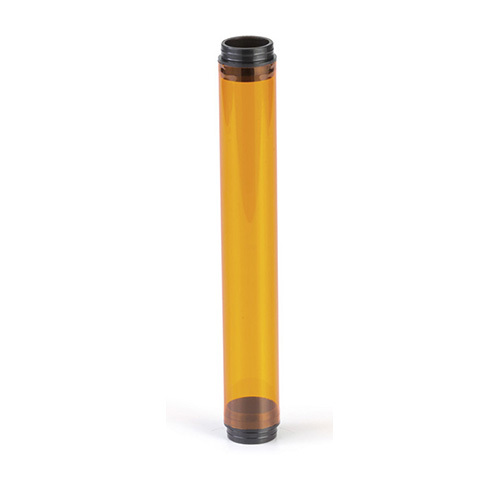 17005 Standard Tube Guard With Black End Caps, For Use With T8 Fluorescent Lamps, Lexan Polycarbonate