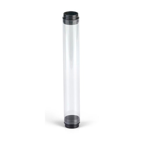 17030 Standard Tube Guard With Black End Caps, For Use With T8 Fluorescent Lamps, Lexan Polycarbonate