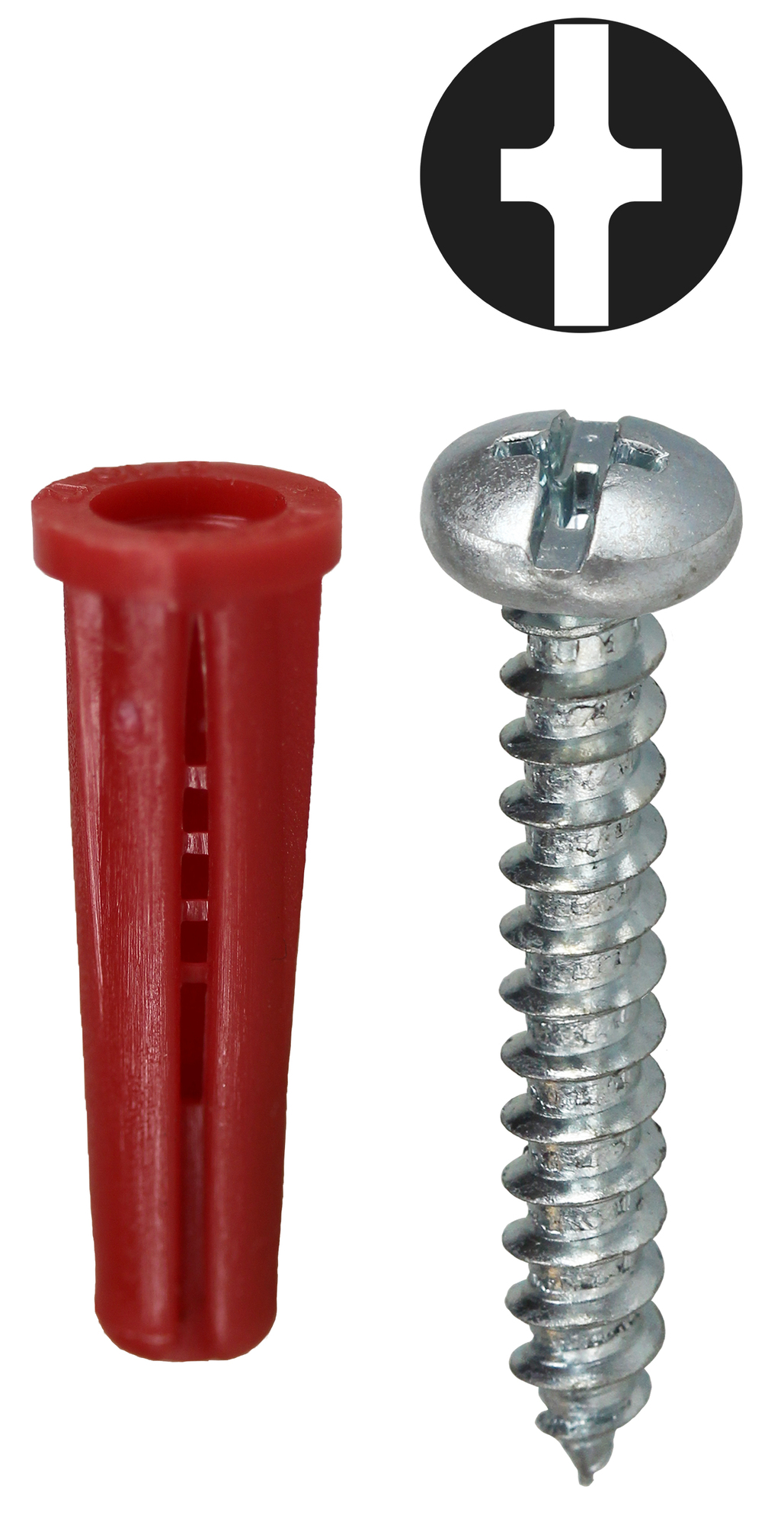 RD2 4610 Screw Anchor Kit, #6 x 1 in Size, 201 Pieces, Nylon