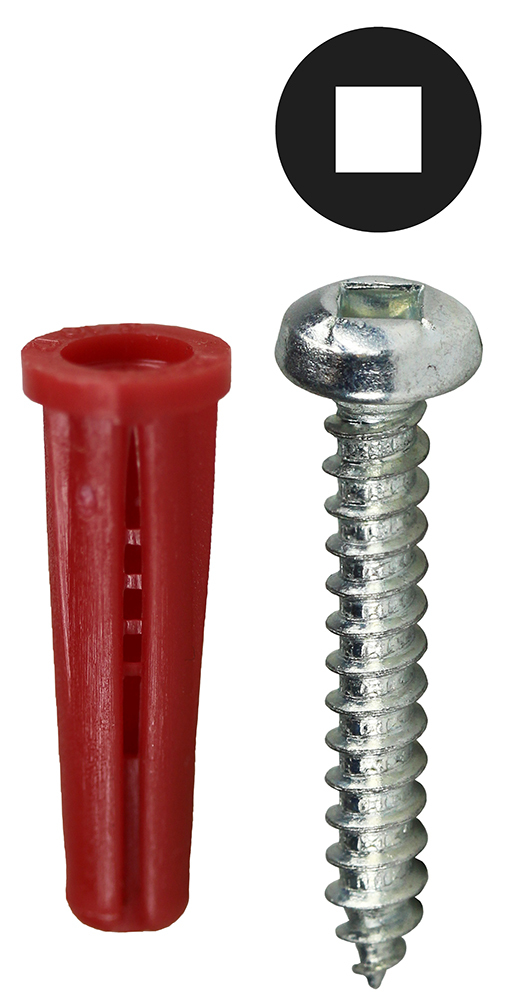 RD3DD Anchor Kit, 201 Pieces, Nylon, Red