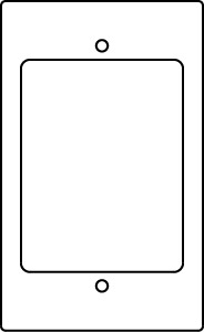 1Gang Activate Device Plate