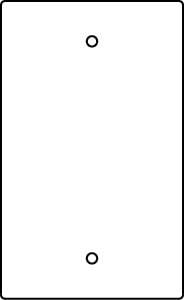 1Gang Blank Device Plate