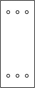 1Gang Blank Sectional Device Plate