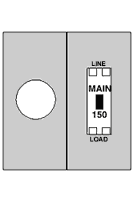 RS150C 150 Amp, Surface, Metered, 17x26 Side-by-Side