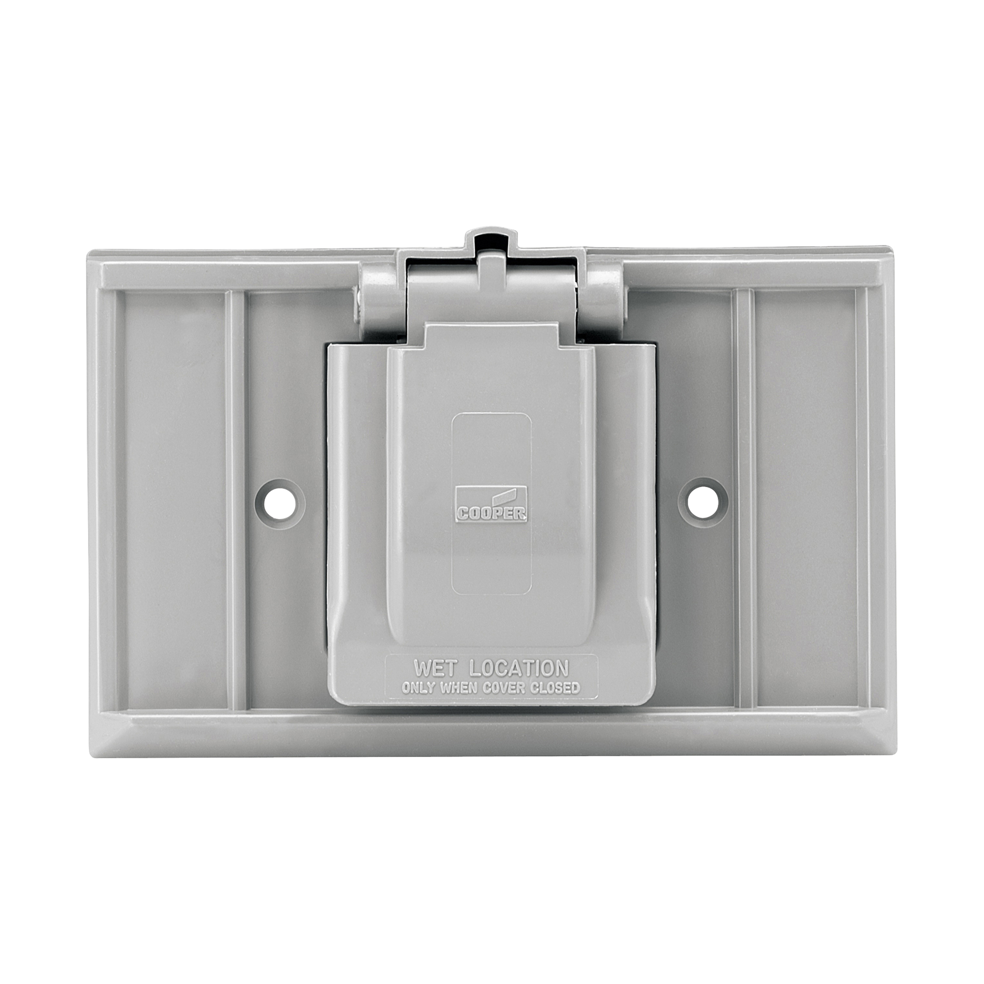 S1951 Non-Metallic Weatherproof Receptacle Cover, 1.03 in W x 2.88 in D, Thermoplastic