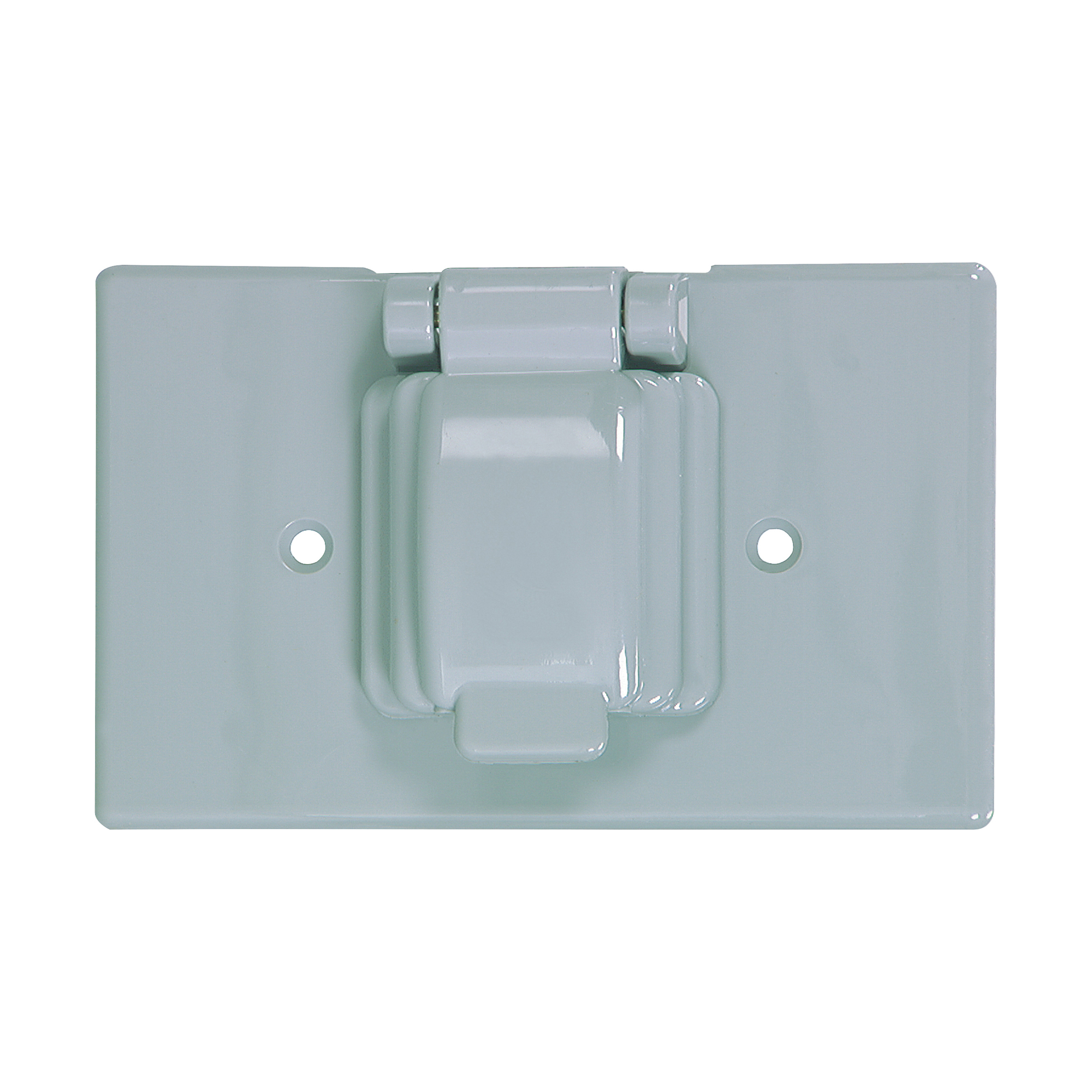 S1961 Weatherproof Outlet Box Cover, 4.56 in L x 2.87 in W, Duplex Receptacle Cover, Plastic