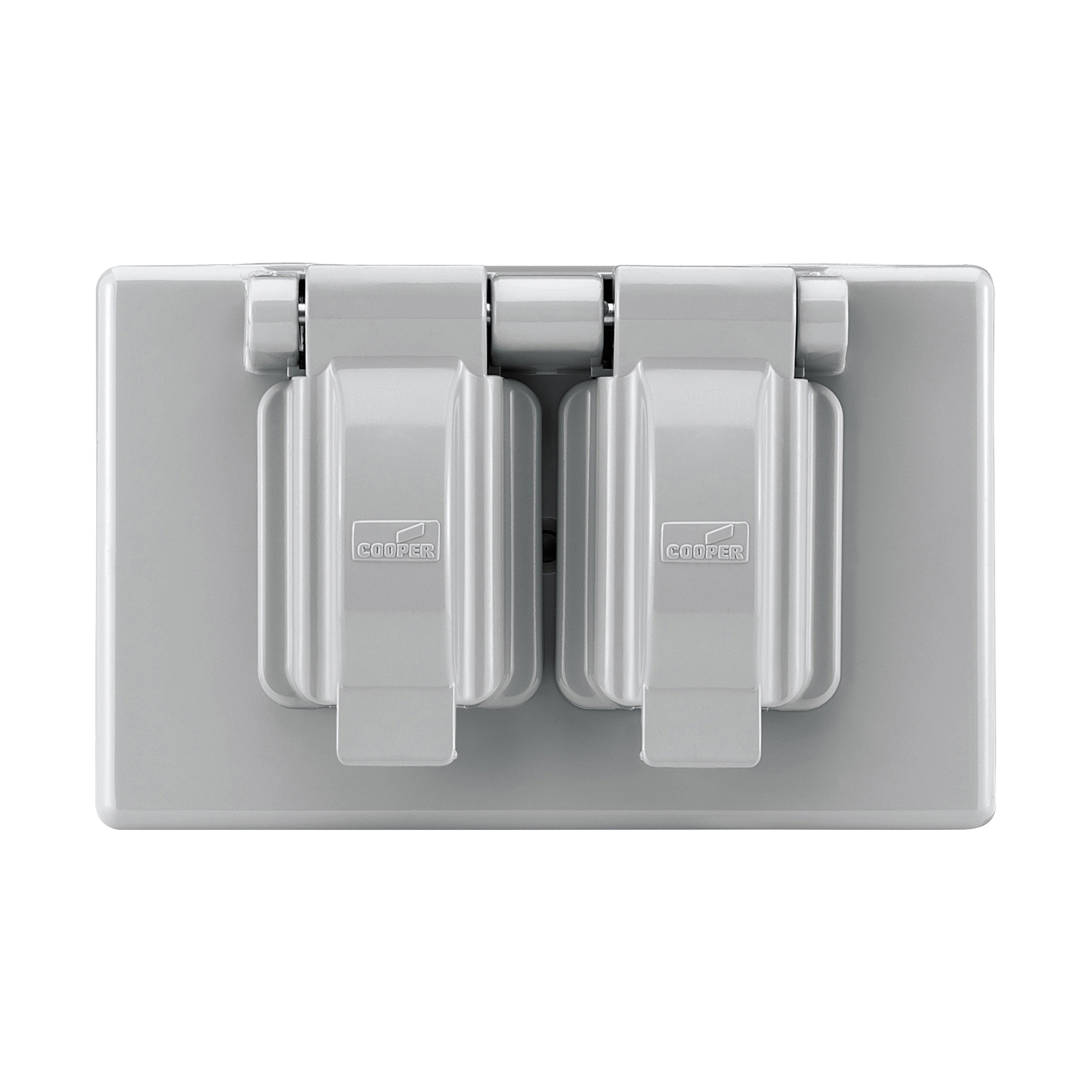 S1962 Weatherproof Outlet Box Cover, 4.56 in L x 2.87 in W, Duplex Receptacle Cover, Plastic