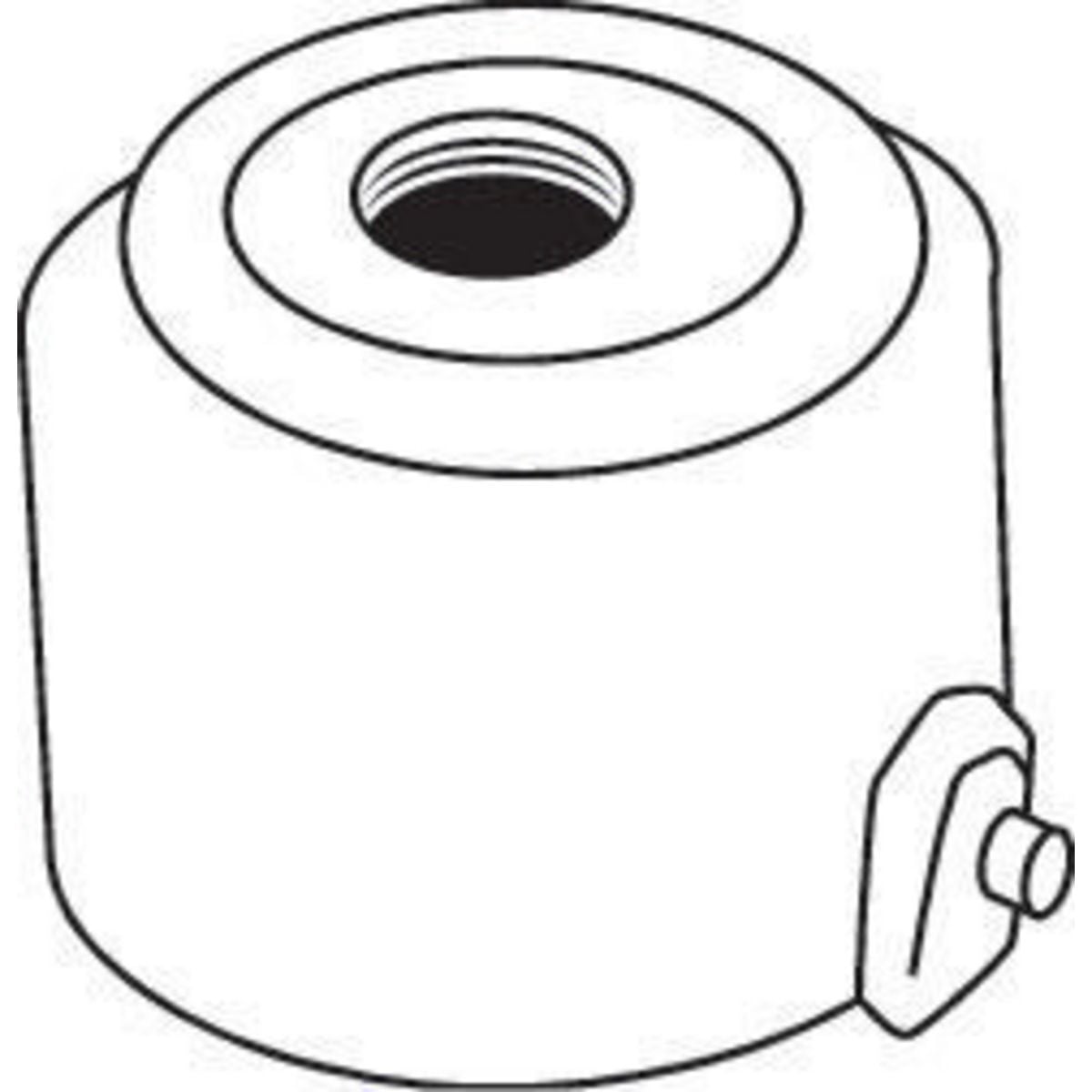S302M51 Pole Top Slipfitter, For Use With 1/2 in Knuckle, Slipfits 2-3/8 in OD Pipe, Fastened Mount, Aluminum